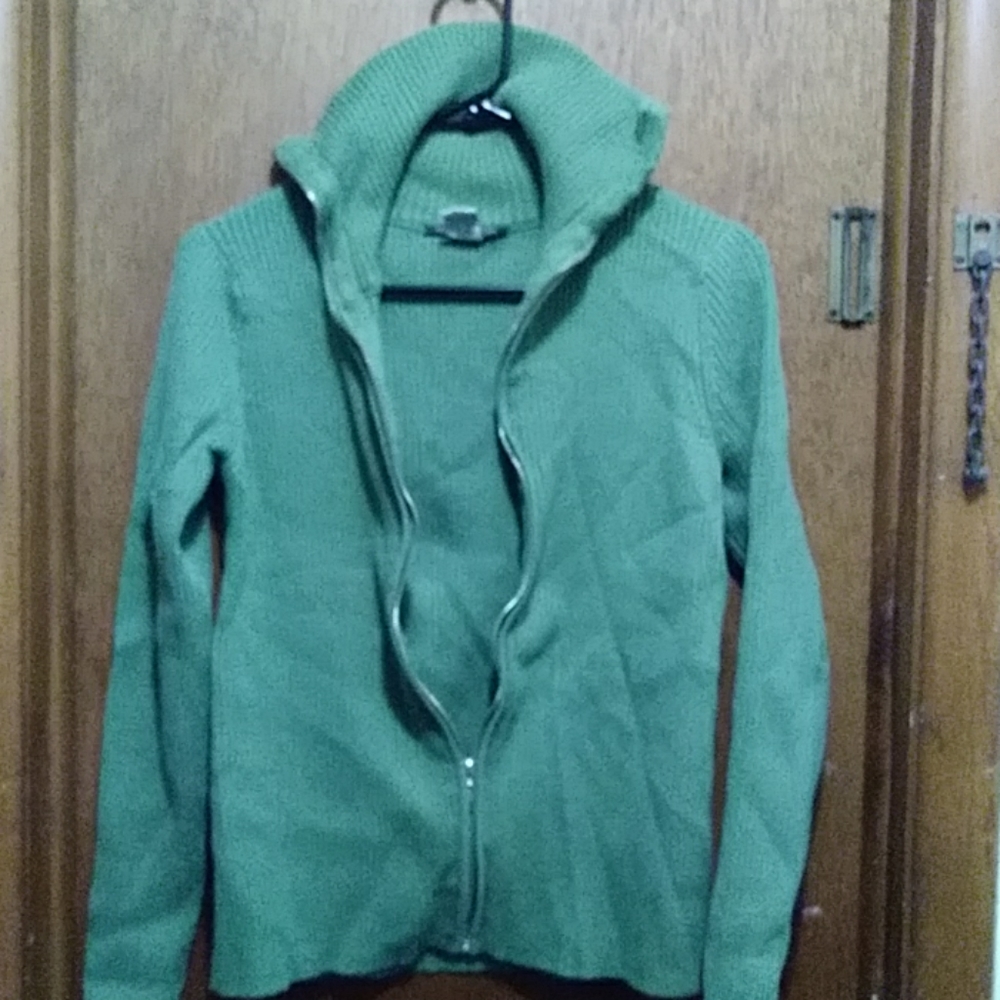 For the Republic gently used zipper cardigan